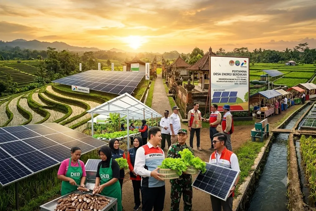 Sinergi Energi Bersih dan UMKM: Program Desa Energi Berdikari Pertamina Dongkrak Ekonomi Warga
